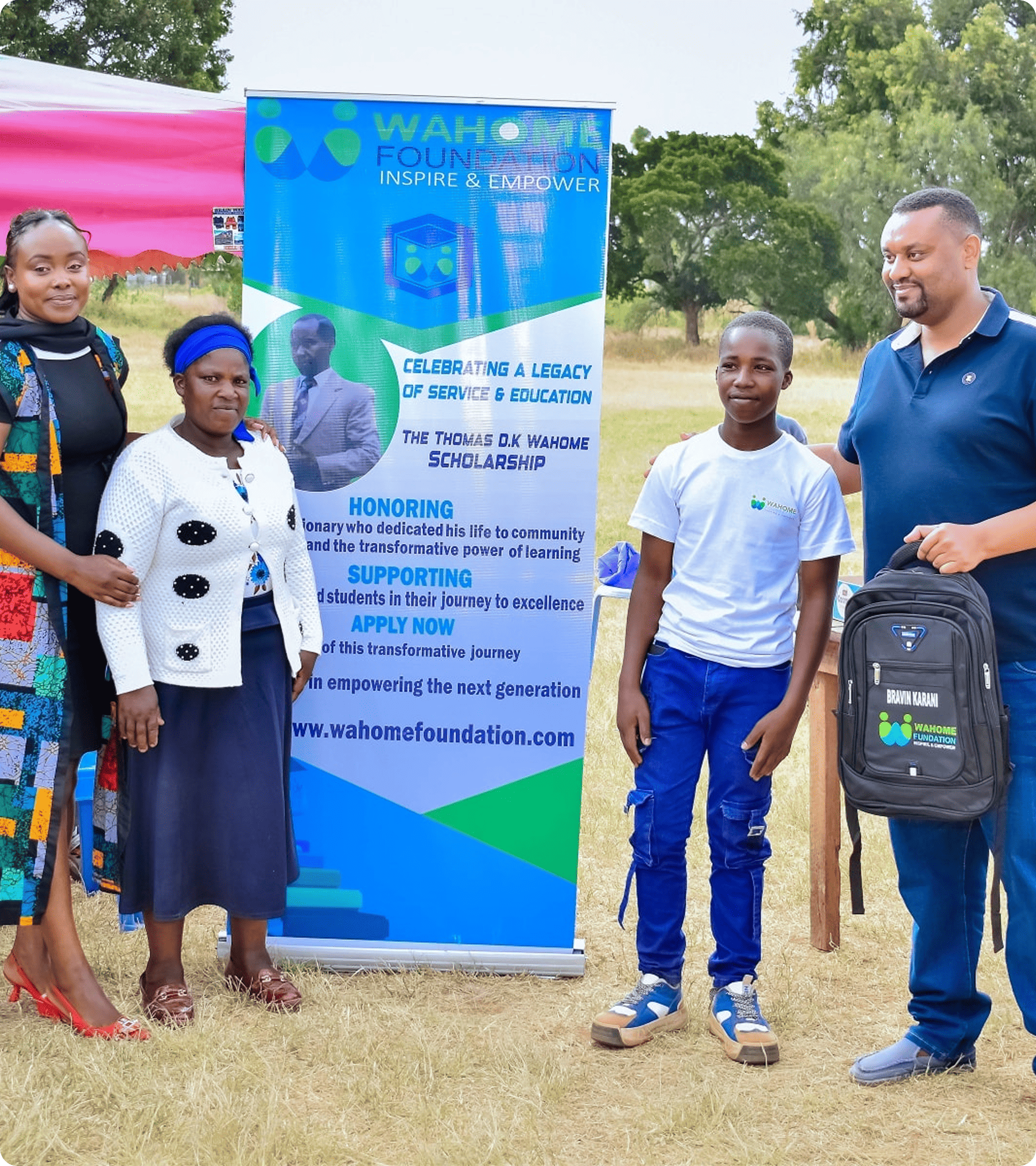 Students and mentors celebrating at a prize giving event